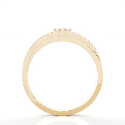 Yellow Gold Promise Diamond Rings
