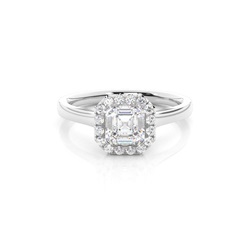 Anello di fidanzamento alone Diamond Set da cornice