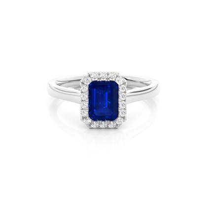 Emerald Sapphire Diamond Engagement Rings