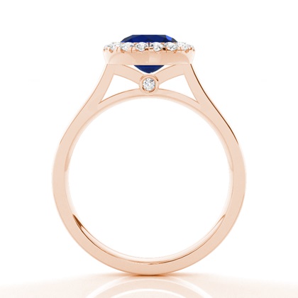 Rose Gold Halo Engagement Rings