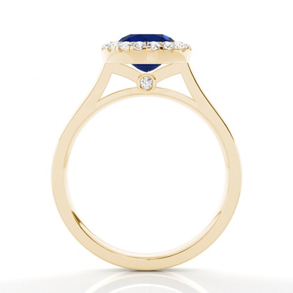 Yellow Gold Halo Engagement Rings