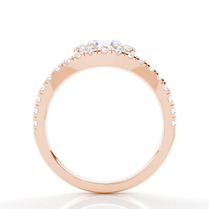 Rotgold Diamantverlobungsringe Verlobungsringe