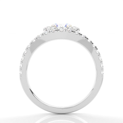 Weißgold Diamantverlobungsringe Verlobungsringe