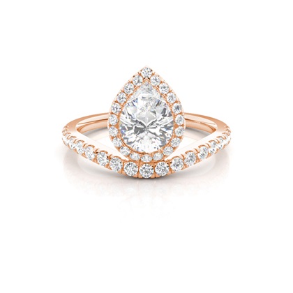 Pear Rose Gold Diamond Jewellery Gifts