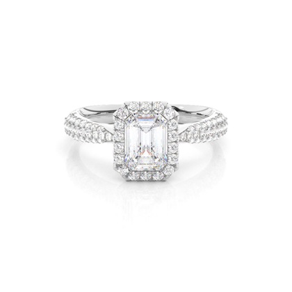 Emerald Cut Diamond Engagement Rings