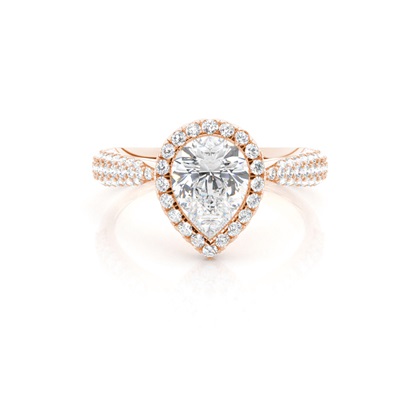 Pear Shaped Diamond Engagement Rings