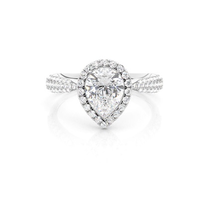 Pear Shaped Diamond Engagement Rings