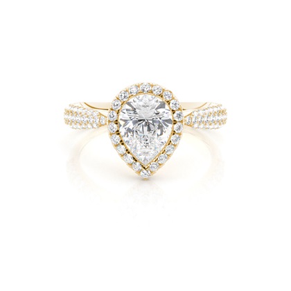 Pear Shaped Diamond Engagement Rings