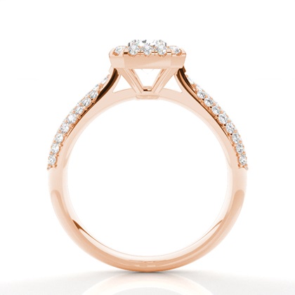 Radiant Rose Gold Engagement Rings