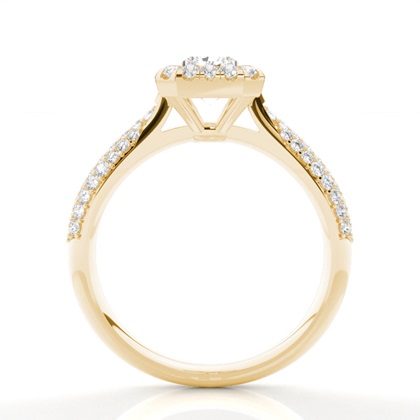 Radiant Yellow Gold Engagement Rings