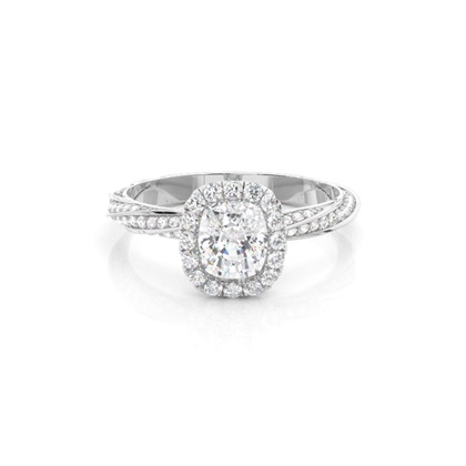 Cushion Cut Diamond Engagement Rings