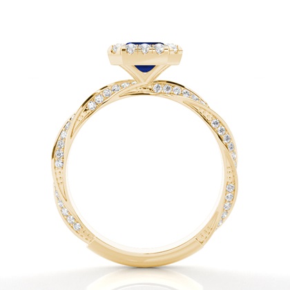 Smaragd Gelbgold Saphir Diamantringe