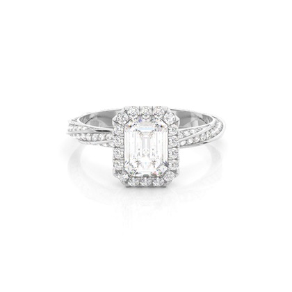 Emerald Cut Diamond Engagement Rings