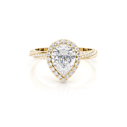 Pear Shaped Diamond Engagement Rings