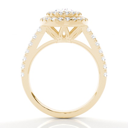 Yellow Gold Moissanite Engagement Rings	
