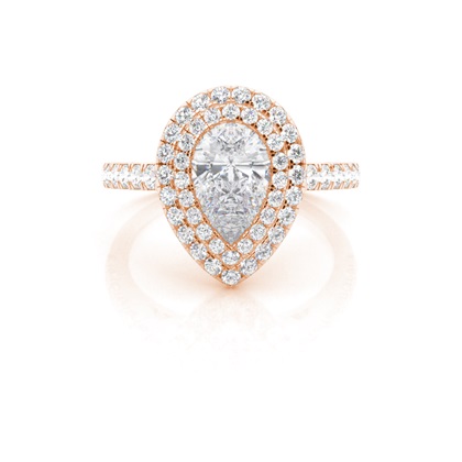 Prong Set Moissanite Halo Engagement Ring