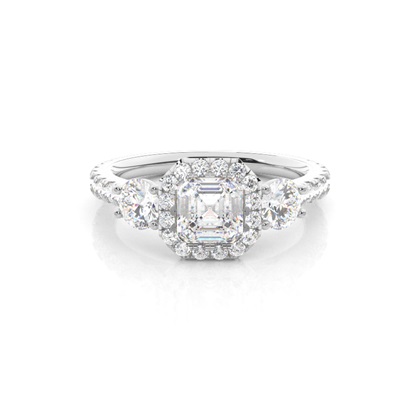 Asscher Diamond Engagement Rings