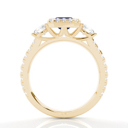 Smaragd Gelbgold Saphir Diamantringe