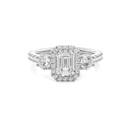 Emerald Cut Diamond Engagement Rings