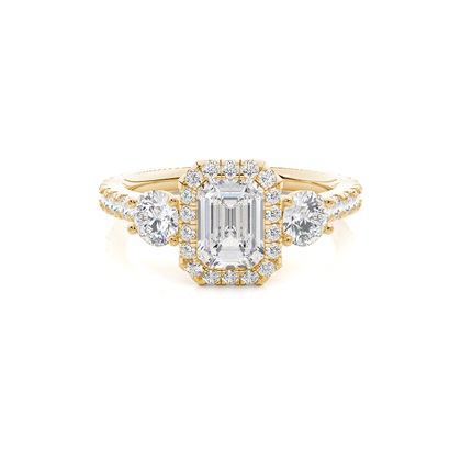 Emerald Cut Diamond Engagement Rings