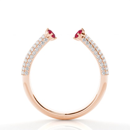 Zinkener Ruby Open Ring einstellen