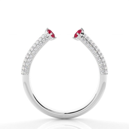 Zinkener Ruby Open Ring einstellen