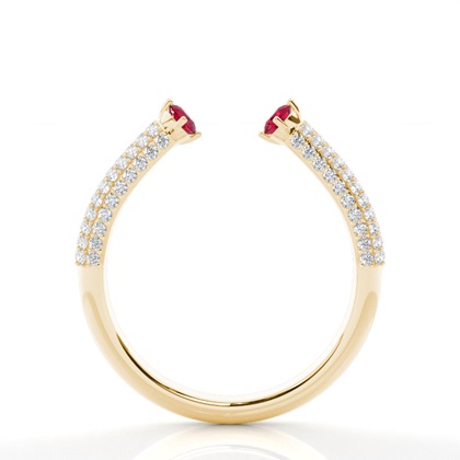 Zinkener Ruby Open Ring einstellen