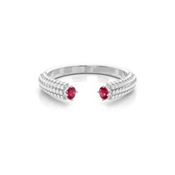 Zinkener Ruby Open Ring einstellen
