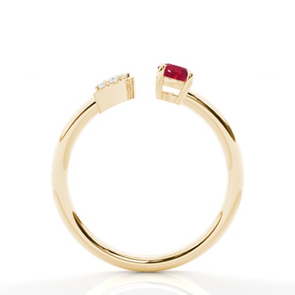 Zinkener Ruby Open Ring einstellen