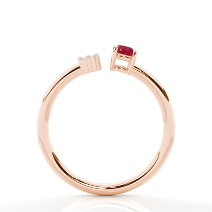 Zinkener Ruby Open Ring einstellen