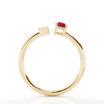 Zinkener Ruby Open Ring einstellen