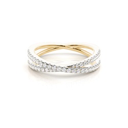 Micro Stecker Diamant Alltagsring