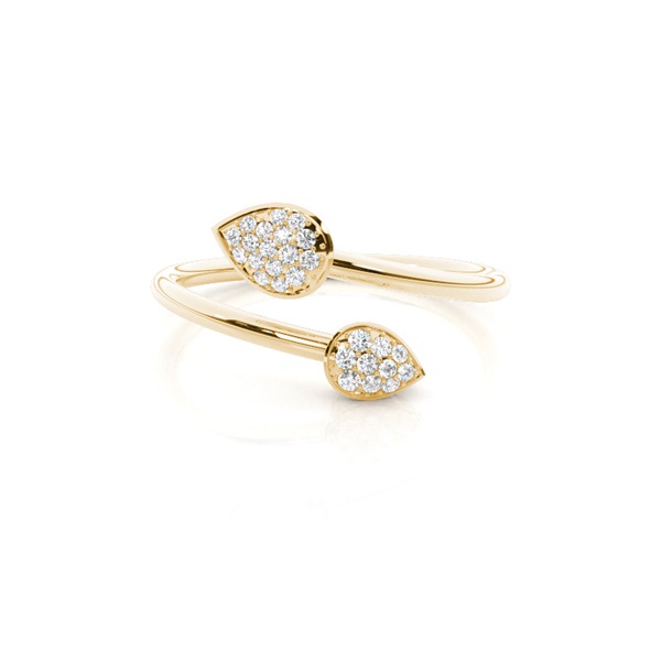 Prong Setting Diamond Open Ring