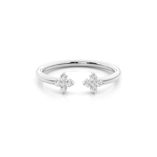 Prong Setting Diamond Open Ring