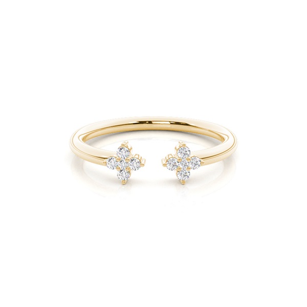 Prong Setting Diamond Open Ring