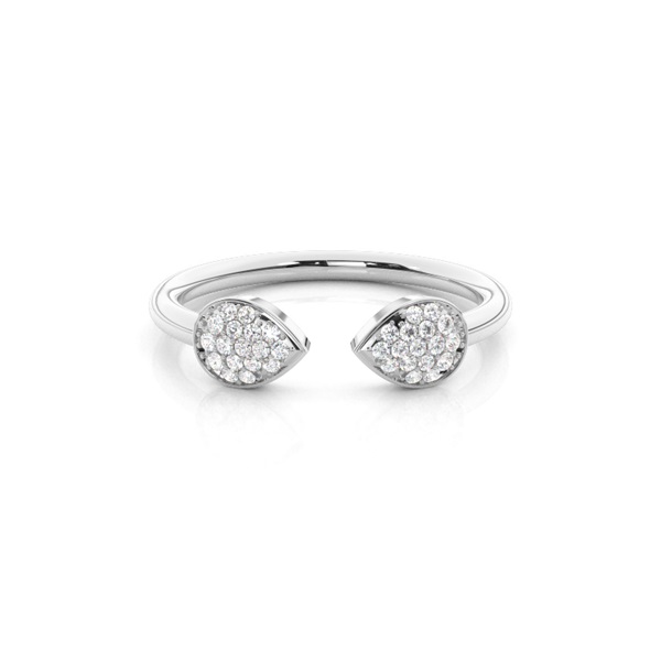 Prong Setting Diamond Open Ring