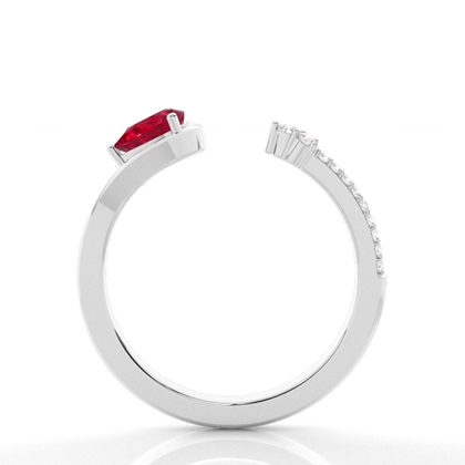 Zinkener Ruby Open Ring einstellen