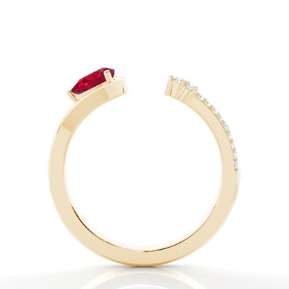 Zinkener Ruby Open Ring einstellen