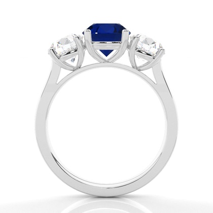 Brilliant Silber Saphir Diamantringe