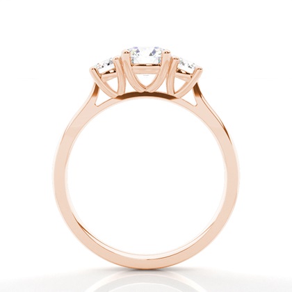 Drei Diamanten in einer Krappenfassung