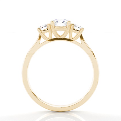 Brilliant Gelbgold Trilogie Verlobungsringe