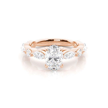 Rose Gold Diamond Engagement Rings