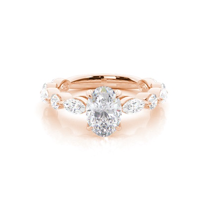 Prong Set Moissanite Engagement Ring