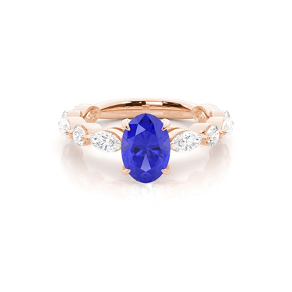 Prong Set Tanzanite Engagement Ring