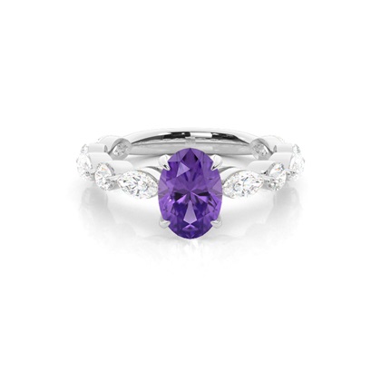 Oval Cut Diamond Rings