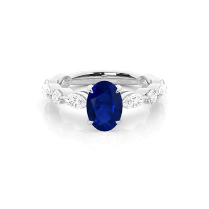 Oval Cut Diamond Rings
