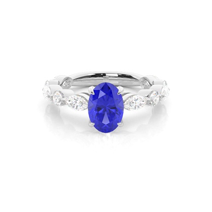 Prong Set Tanzanite Engagement Ring