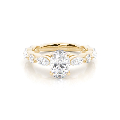 Yellow Gold Diamond Engagement Rings