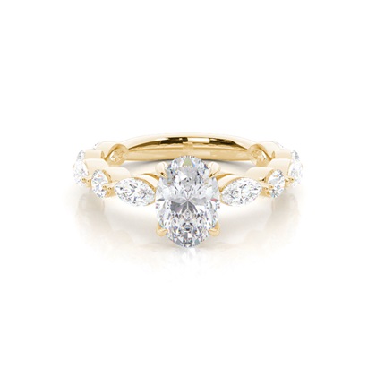 Prong Set Moissanite Engagement Ring
