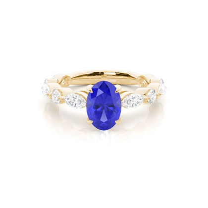 Prong Set Tanzanite Engagement Ring